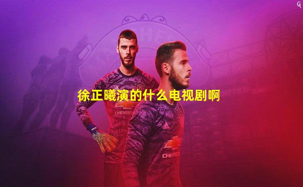 徐正曦演的什么电视剧啊